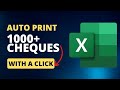 Auto print Cheques in Excel