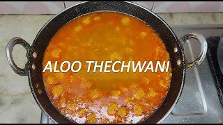 Aloo badi ki thechwani village style