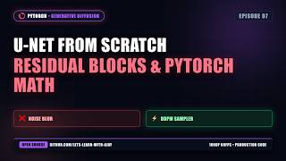 U-Net from Scratch: Residual Blocks & PyTorch Math