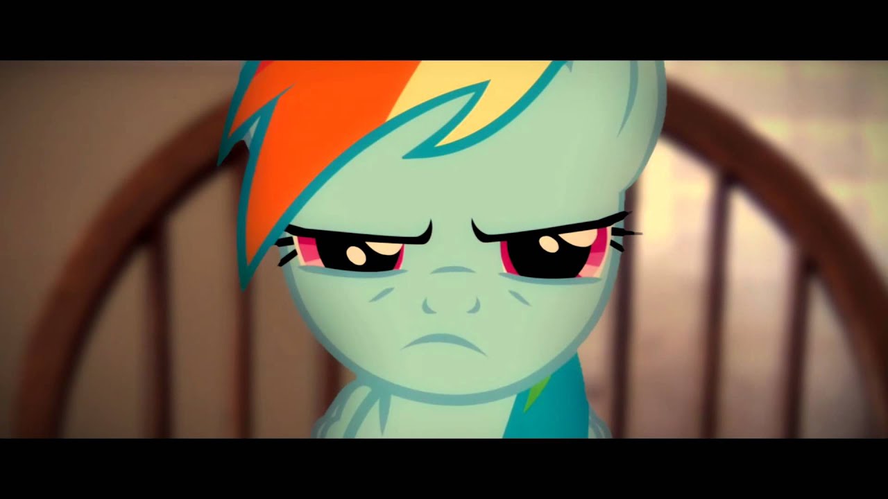 Staring Contest With Rainbow Dash - Rainbow Dash and I engage in a staring contest.