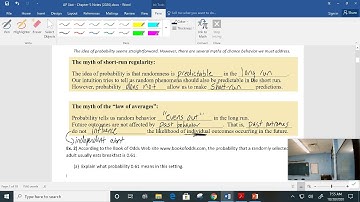 AP Stat - 5.1 Randomness & Probability
