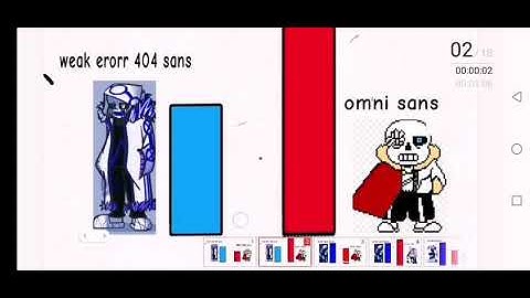 Power level erorr 404 sans vs omnipotent sans