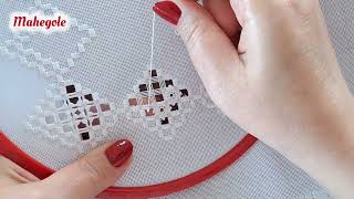 Hardanger embroidery part 4 : Do you know this technique? , learn step by step 🥰 