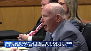 Trump's team cites First Amendment in contesting charges in Georgia election interference case