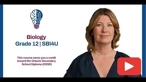 Grade 12 Biology (SBI4U) | OSSD Course Introduction | Canadian Virtual School