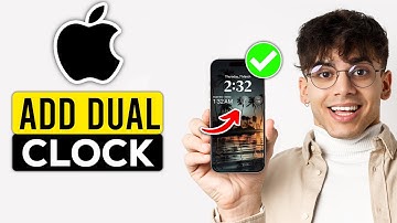 How To Add Dual Clock Widget To iPhone 15/15 Pro Lock Screen