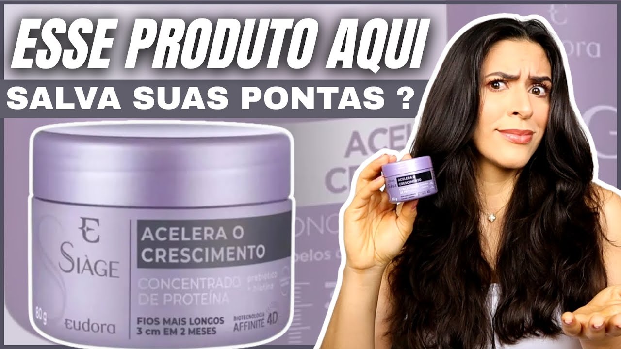 A MELHOR Proteína Capilar é da Eudora? Testei o Concentrado Siage Acelera o Crescimento!