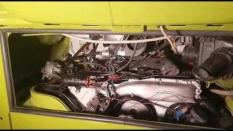 Startup VW type 4 engine with L-jetronic fuel injection.