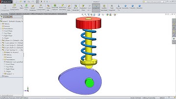 solidworks motion study tutorial | Cam and Follower