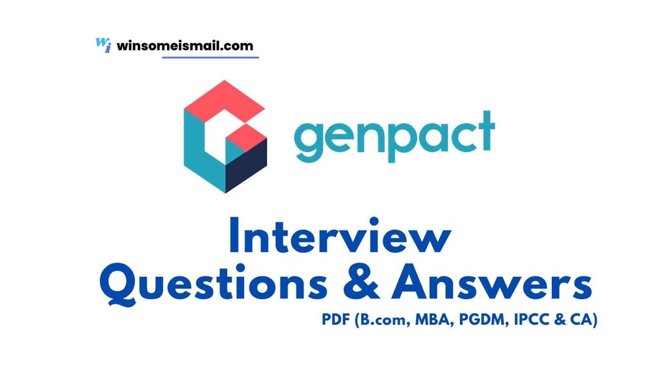 Genpact finance interview questions and answers PDF | B.COM, BBA, MBA