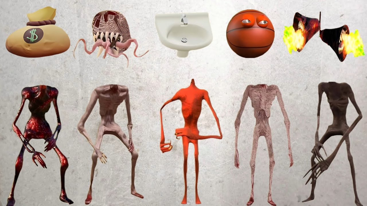 WRONG HEADS SIREN HEAD POOP, SIREN HEAD HOUSE, SIREN HEAD BRAIN EYE, SIREN HEAD OCTOPUS, SIREN HEAD