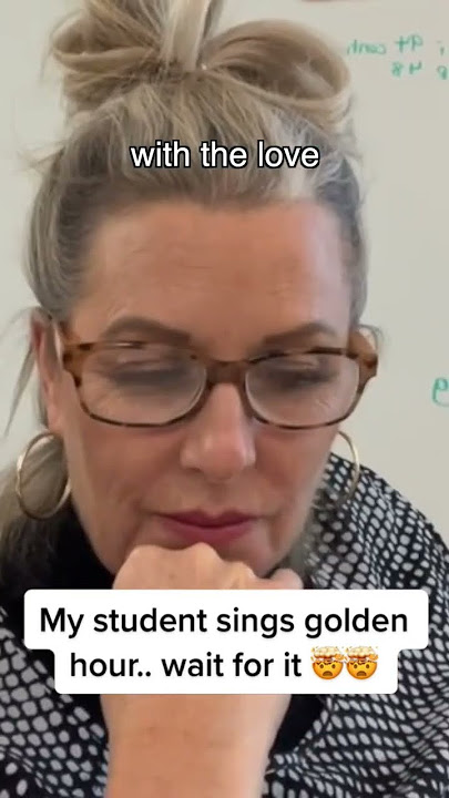 student sings golden hour in class… #goldenhour #jvke #shorts vid creds: @milliebilliebaby