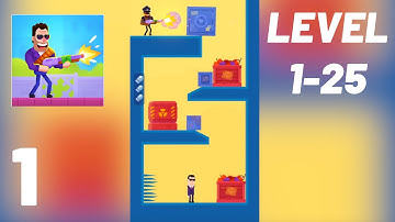 Hitmasters Gameplay Shotgun Mode Level 1-25 Walkthrough Part 1 (iOS / Android)