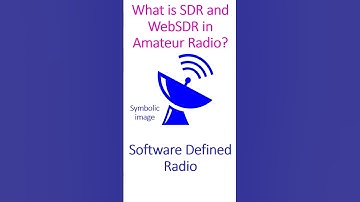 What is SDR and webSDR in amateur radio?