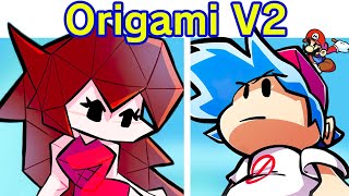 Friday Night Funkin' VS Paper Mario: The Origami King V2 FULL WEEK (FNF Mod) (Chapter 1, 2, 3, 4)