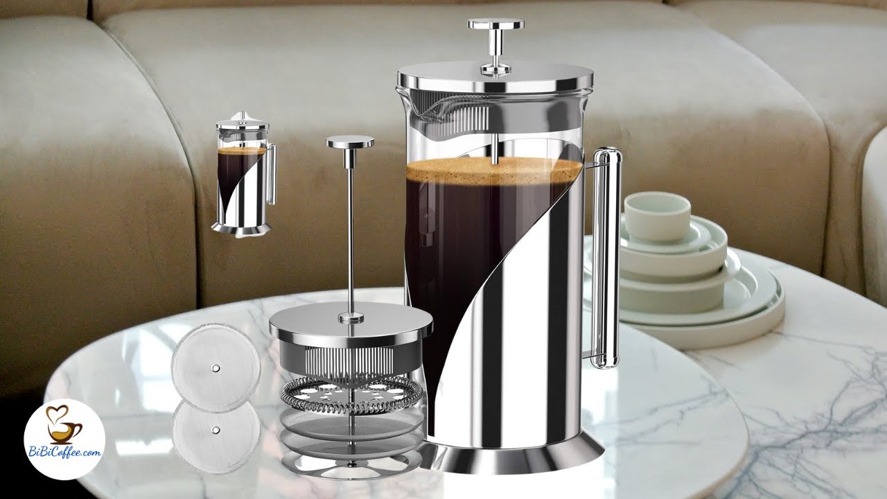 The Original Glass French Press Coffee Maker - Cafe Du Chateau