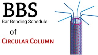 BBS of Circular Column | Bar Bending Schedule of Circular Column in Hindi/Urdu @CivilConstruction
