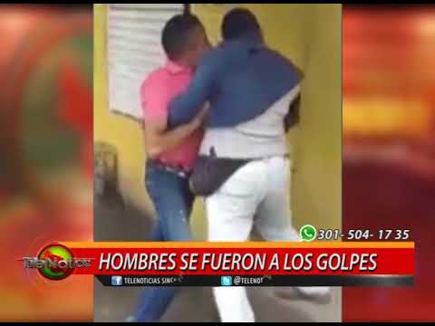 HOMBRES SE FUERON A LOS GOLPES