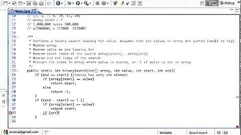 Java Binary Search Algorithm, Program with Recursion Tutorial