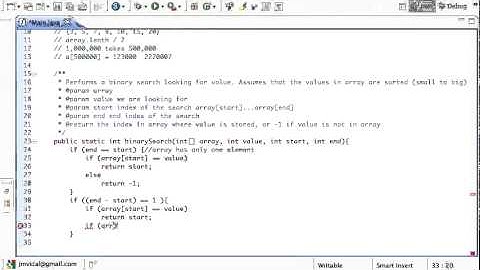 Java Binary Search Algorithm, Program with Recursion Tutorial
