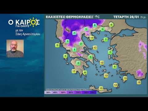 Ο ΚΑΙΡΟΣ ΕΩΣ ΚΑΙ ΤΗΝ ΚΥΡΙΑΚΗ