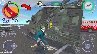 Real Gangster Crime 2 - (Giant Tank Fight Police Car Robot) Private Airplane Crash on Bridge screenshot 5