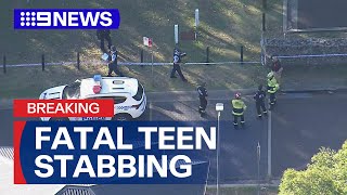Just In Teenage Boy Stabbed To Death Outside Sydney School 9 News Australia