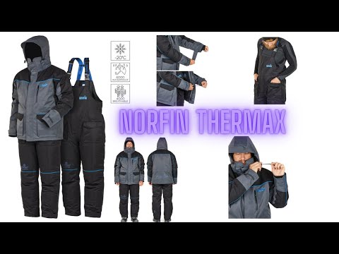 Костюм Norfin Thermax, S (44-46) | Теплий, водонепроникний, для риболовлі, полювання та туризму взимку, видео 1