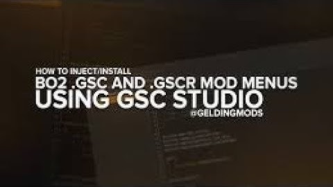 Apprendre a coder un Menu GSC Studio +téléchargement Base Menu
