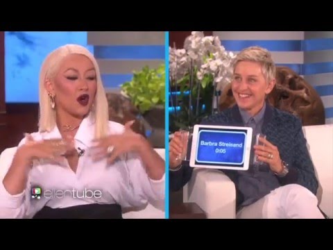 Christina Aguilera plays "Heads Up"on the Ellen Show