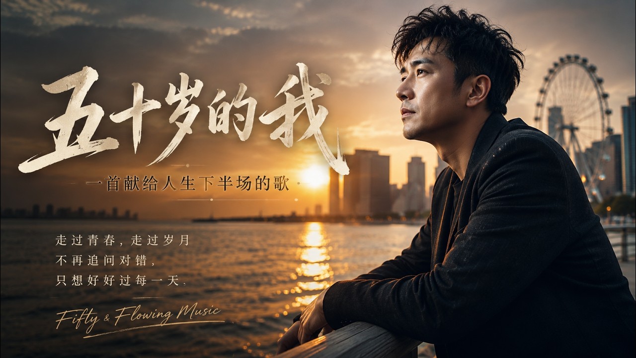 好聽華語歌 | 中文歌 | AI音樂曲 |《五十岁的我》| #中文歌曲 #華語歌曲 - YouTube
