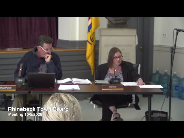 10-5-2026 Rhinebeck Town Board Meeting