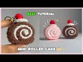 Crochet Mini Rolled Cake Tutorial Easy Keychain For Absolute Beginners