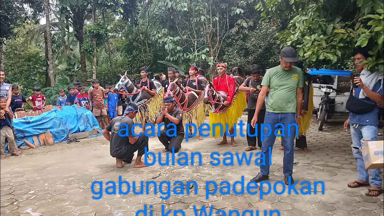Acara penutupan bulan sawal Ngarak di kp Wangun 