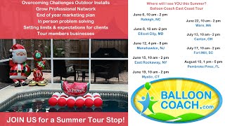 Balloon Coach East Coast Summer Tour 2023 | Balloon Boss Mastermind | Balloon Coach