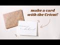 HOW TO MAKE A CARD WITH CRICUT 💌 | How To Use Scoring Stylus with Cricut - DIY Bridesmaid Cards