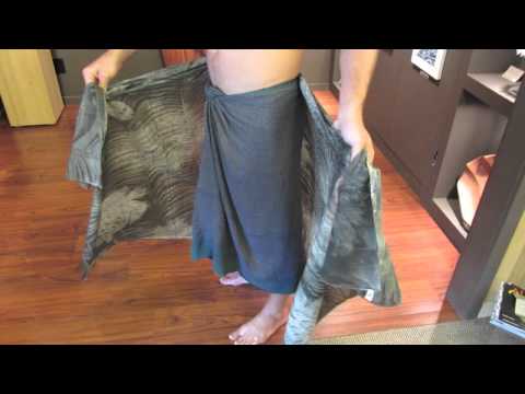 Havaiki Oceanic and Tribal Art Gallery presents: How to wear a Sarong - instructions for men