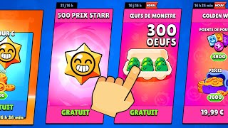 300 OEUFS et 500 PRIX STARR dans ce PACK OPENING Brawl Stars image