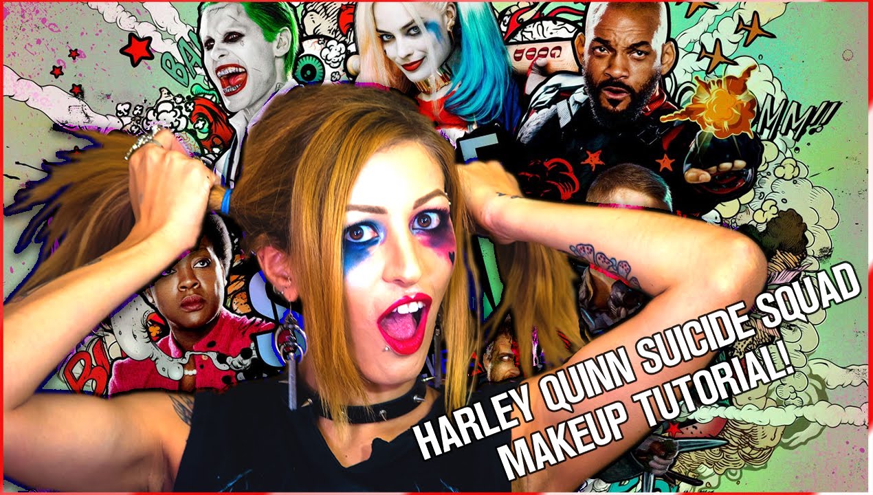 Suicide Squad HARLEY QUINN Makeup Tutorial Mara Spinelli YouTube