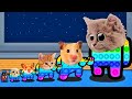 (Mini Crew Baby Cats and Hamsters vs POP IT) Among Us distraction dance animation