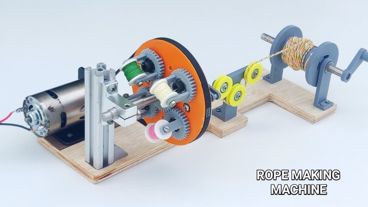 How to Make Rope Making Machine at Home 