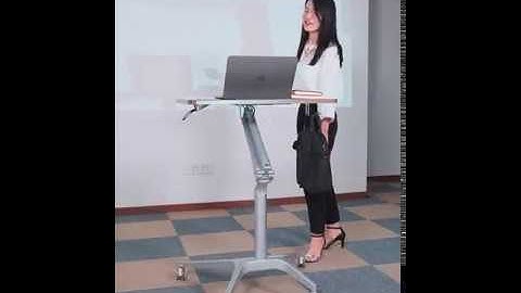 Mobile Gas Lift Height Adjustable Ergonomic Standing Office Table and lectern  table