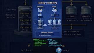 Sharding vs Partitioning #ytshorts #youtubeshorts #shorts