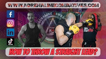How to throw a JKD Straight Lead - Adrenaline Combatives - Julien Masson