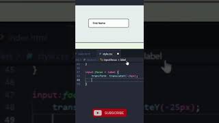 Day 002 - 🔣 Focus on input  #css #webdevelopment #coding #frontend #htmlcss #animation #javascript