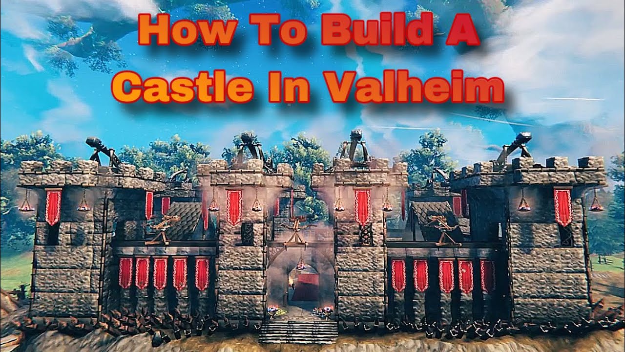 How To Build In Valheim How To Build A Castle In Valheim - YouTube