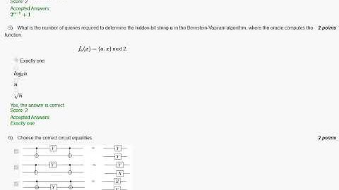 NPTEL | Introduction to Quantum Computing🔹 Quantum Algorithms and Qiskit | QUIZ 3