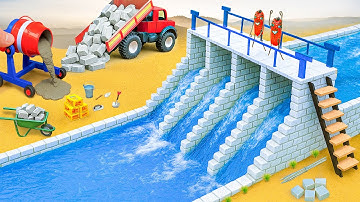 DIY Bouwkunde Project - Mini 4-compartimentendam maken met stenen om overstromingen te voorkomen