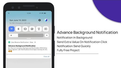 Advance Background Notification With On Notification Click Open Link or Activity In Sketchware