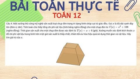 Một xưởng thủ công mỹ nghệ sản xuất loại chụp đèn trang trí dạng hình chóp cụt tứ giác đều